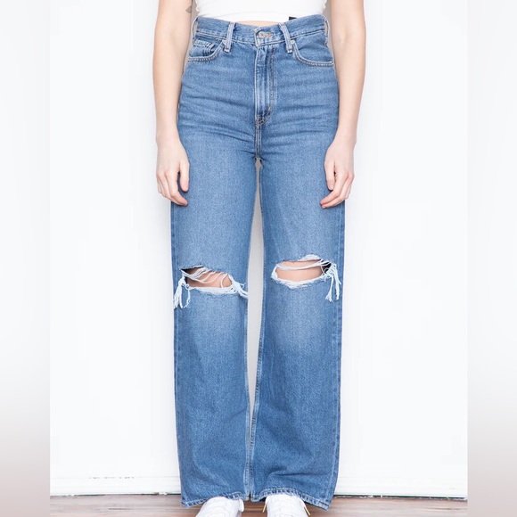 Levi's Denim - Levi's Women's High Waisted Straight Distressed Jeans